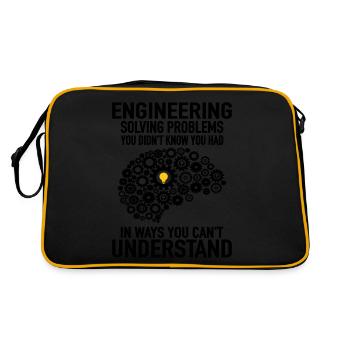 Engineer Engineering Engineer Gear Technician - Retro Bag - black/gold - Back