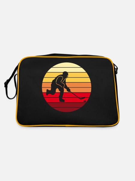 Hockey hockey hockey cadeau rétro - Sac Retro - noir/or - Dos