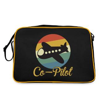 Matching Pilot Dad and Baby Vintage - Sac Retro - noir/or - Dos