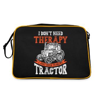 therapie farmer tracteur - Sac Retro - noir/or - Dos