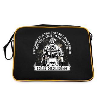 Old Soldier Army Soldier - Sac Retro - noir/or - Dos