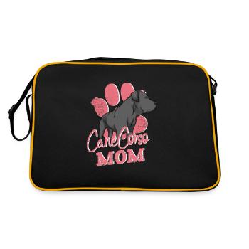 Cane Corso Mom - Propriétaire de chien Conception Malosser - Sac Retro - noir/or - Dos