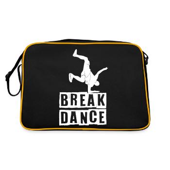 Breakdance dancing dancer BBoy - Retro Bag - black/gold - Back