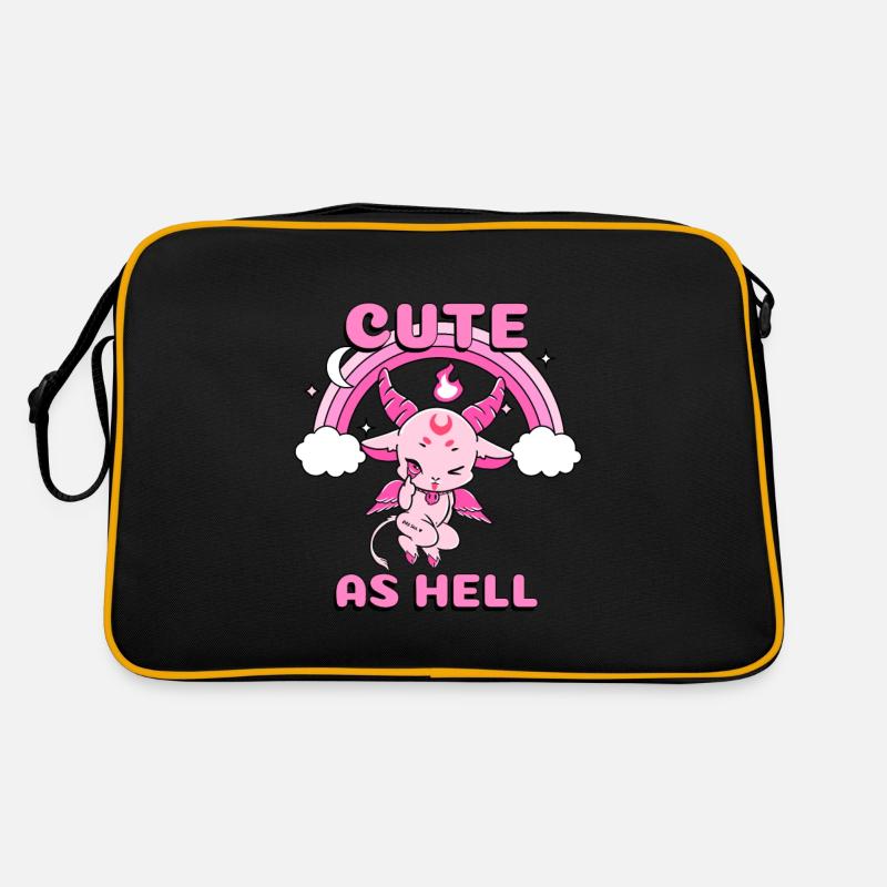 CUTE AS HELL Baphomet Retro Tasche