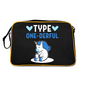 Diabetic insulin type 1 - Retro Bag - black/gold - Back