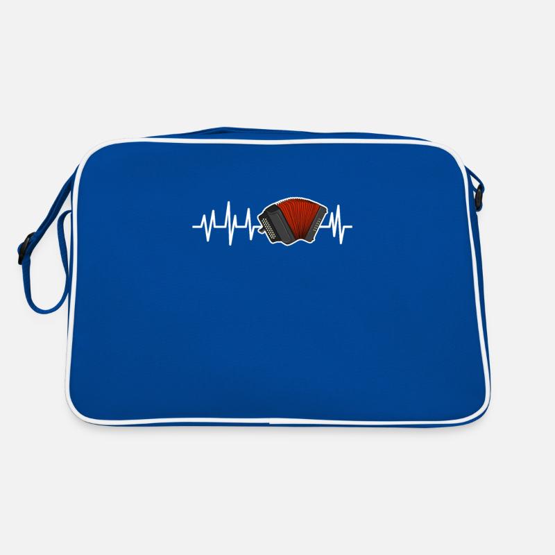 Akkordeon Herzschlag Retro Tasche