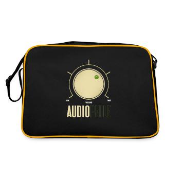 Audiophile Audio Music Analog Hi-Fi Gift - Retro Bag - black/gold - Back