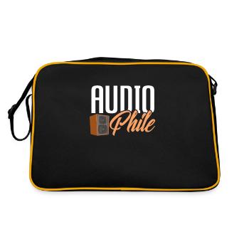 Audiophile Audio Music Analog Hi-Fi Gift - Retro Bag - black/gold - Back