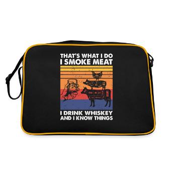 C’est quoi, le whisky de B BBQ Meat Smoker Drinker - Sac Retro - noir/or - Dos