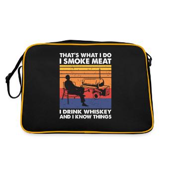 C’est quoi, le whisky de B BBQ Meat Smoker Drinker - Sac Retro - noir/or - Dos