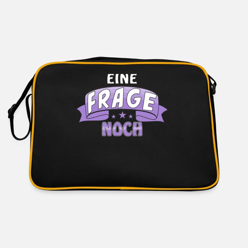 EINE FRAGE NOCH Retro Tasche