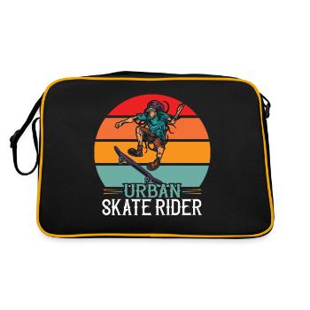 Skate Rider Urban - Sac Retro - noir/or - Dos