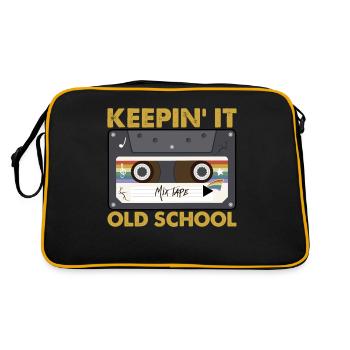 Keepin' It Old School Mix Tape - Sac Retro - noir/or - Dos