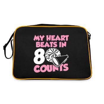 Spruch cheerleading - Sac Retro - noir/or - Dos