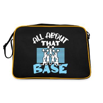 cheerleading slogan - Retro Bag - black/gold - Back