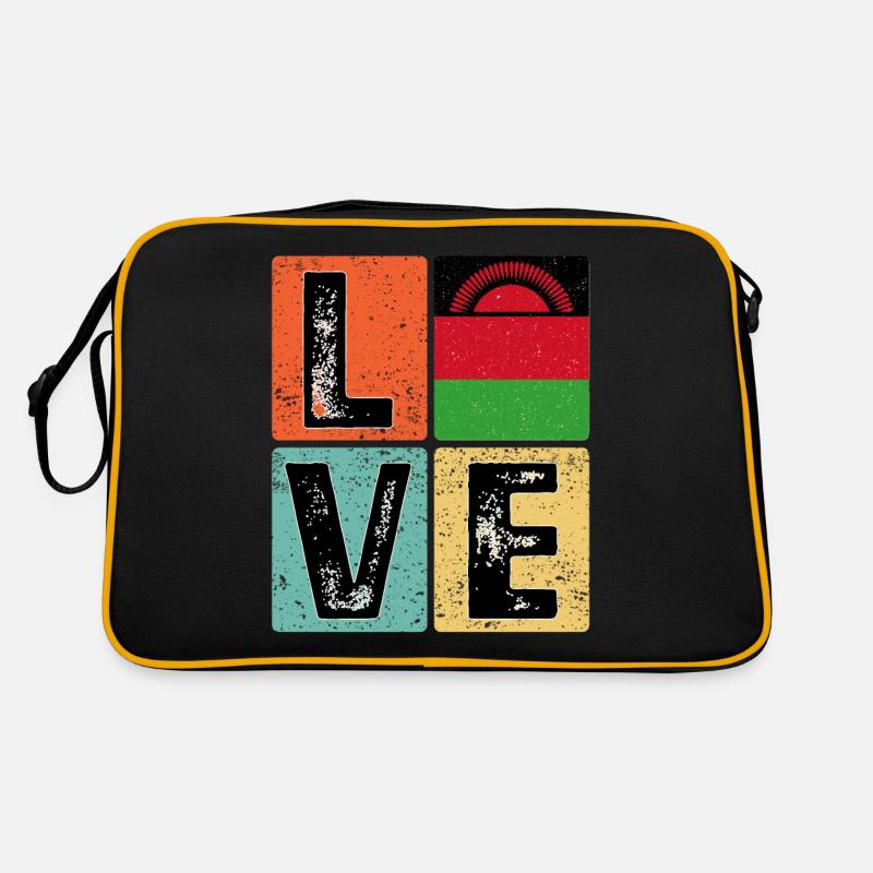 I Love Malawi Malawi Drapeau Malawi Sac Retro