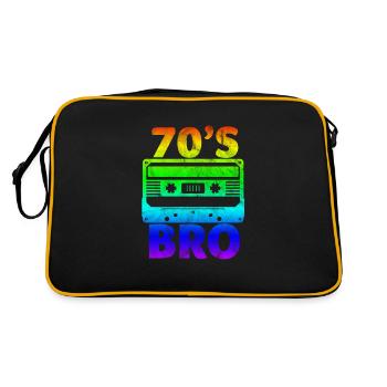 70s - Retro Bag - black/gold - Back