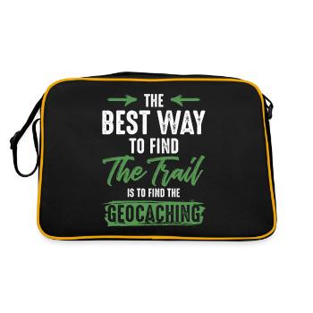 follow path geocaching - Retro Bag - black/gold - Back