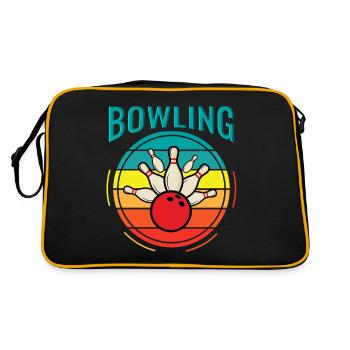 Bowling Retro - Retro Bag - black/gold - Back