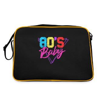 80s - Retro Bag - black/gold - Back