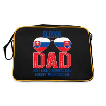 Slovak Dad Slovakia Flag Sunglasses Father’s Day - Sac Retro - noir/or - Dos