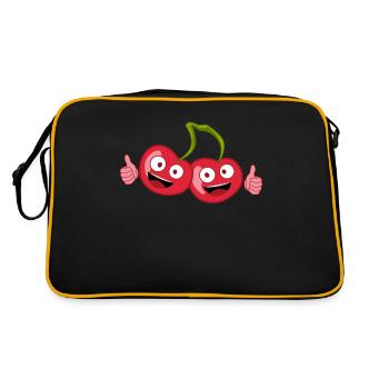 Cerises Pouce levé Cerises Cerise - Sac Retro - noir/or - Dos