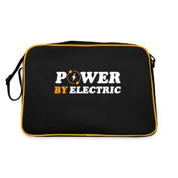 Electric Car Electric Car Electric Power Battery - Retro Bag - black/gold - Back