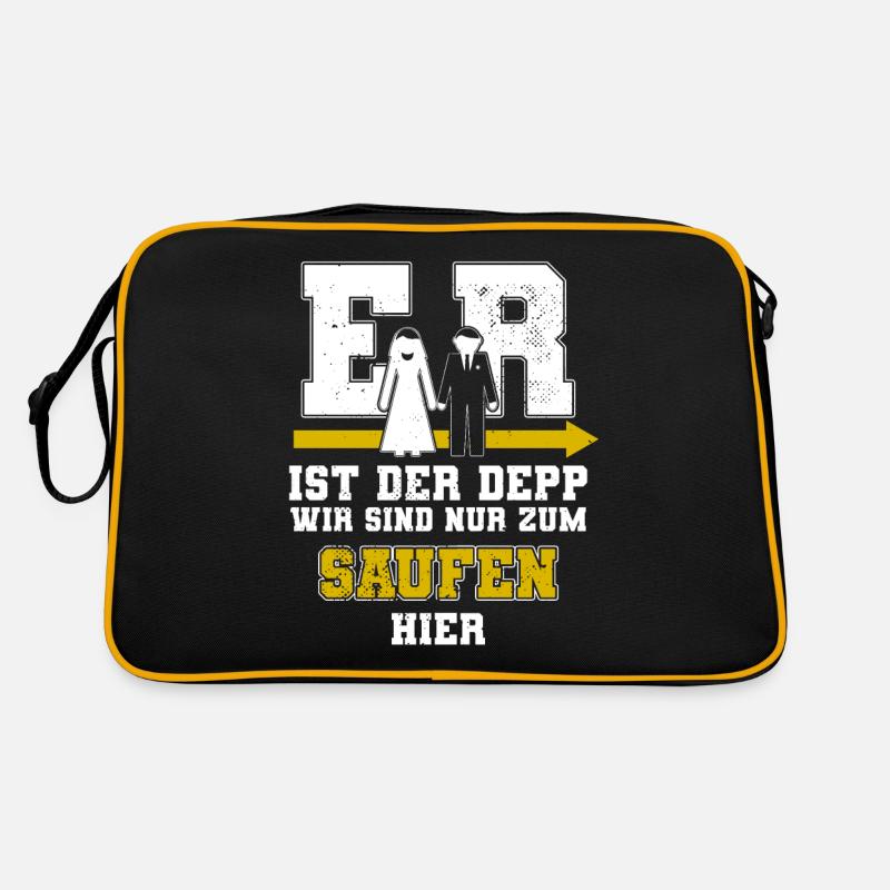 Er Ist Der Depp Jga Junggesellenabschied Männer Retro Tasche