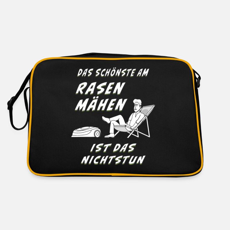 RASENROBOTER RASEN MÄHEN Retro Tasche