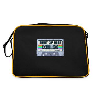 1981 - Retro Tasche - Schwarz/Gold - Hinten