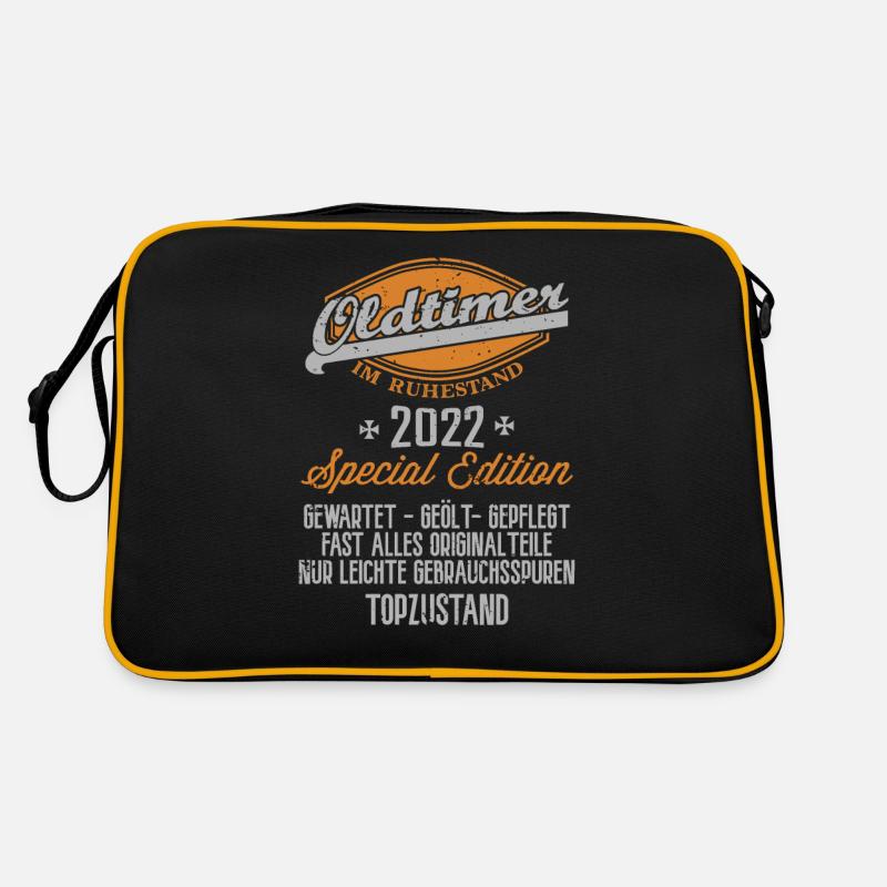 Oldtimer im Ruhestand 2022 Rentner Oldtimer Retro Tasche