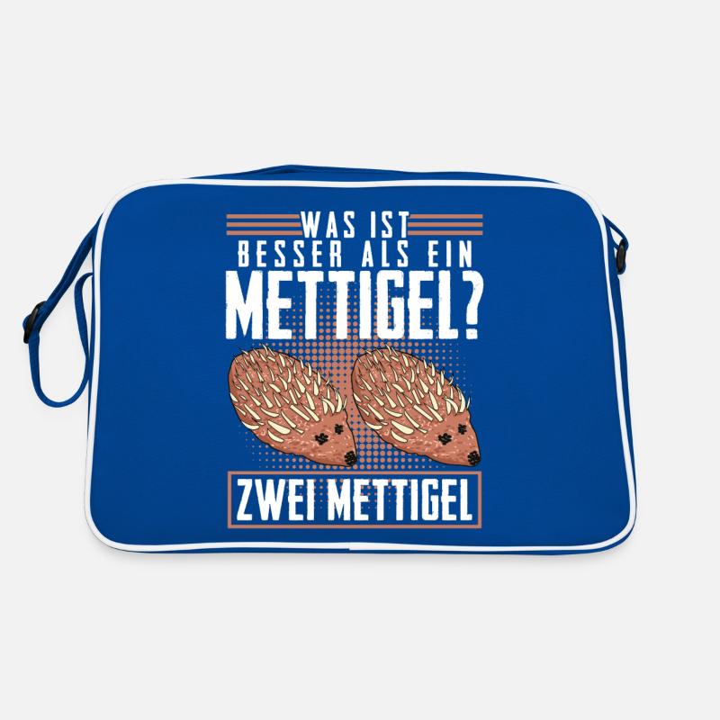 Mettigel Hackfleisch Spruch Mett Retro Tasche
