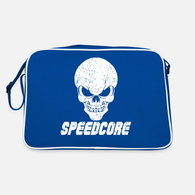 Speedcore Totenschädel Techno Retro Tasche