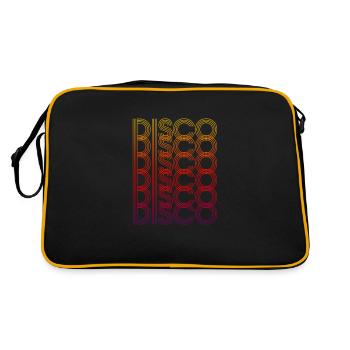 Disco 70 années 80 80s 80s rétro cadeau - Sac Retro - noir/or - Dos