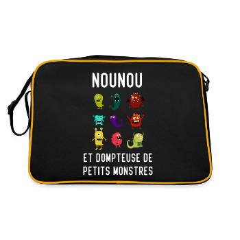 Nounou et dompteuse de petits monstres - Sac Retro - noir/or - Dos