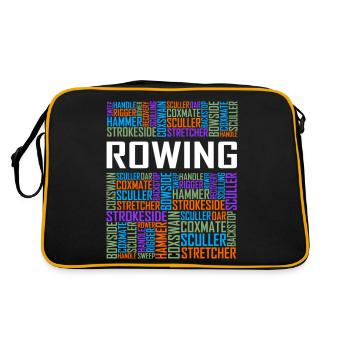 T-shirt Rowing Words - Sac Retro - noir/or - Dos