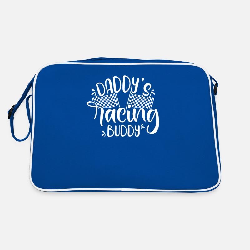 Daddy’s Racing Buddy, Funny Racing Lover Sac Retro