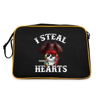 Pirate Heart Pirate Pirate Pirate Hat - Retro Bag - black/gold - Back