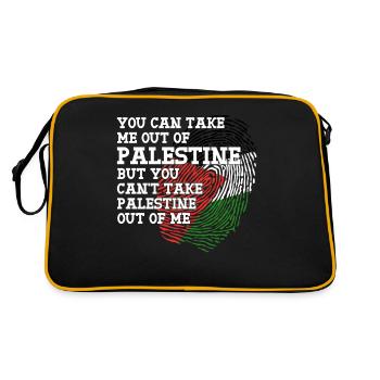 Palestine Drapeau Fierté Palestine - Sac Retro - noir/or - Dos