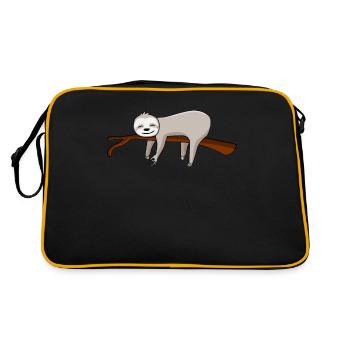 Looked in Sloth Sloth Looked in - Retro Bag - black/gold - Back