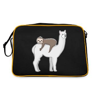 Looked in Sloth Alpaca Looked in - Retro Bag - black/gold - Back