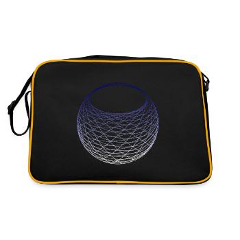 space internet star link 5g - Retro Bag - black/gold - Back