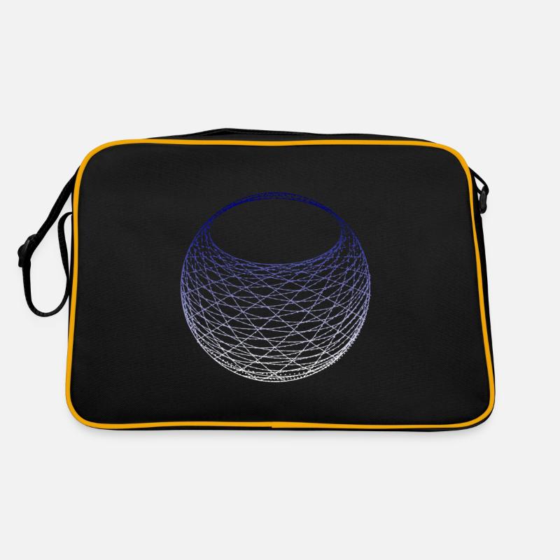 weltraum internet star link 5g - Retro Tasche - Schwarz/Gold