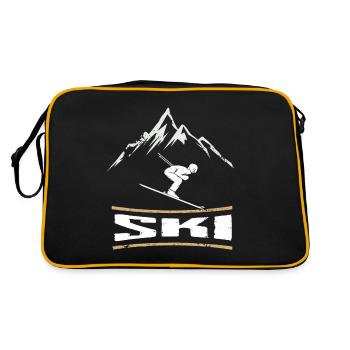 Ski Sports d’hiver Montagne Ski - Sac Retro - noir/or - Dos