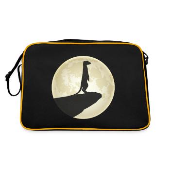 Meerkat Moon - Retro Bag - black/gold - Back