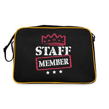 Staff Member - Sac Retro - noir/or - Dos