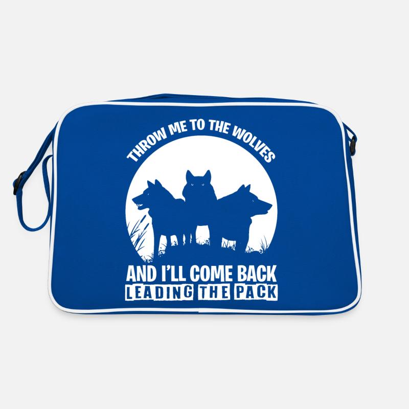 Wolf Pack Pack Pack Wild Dog Wildlife Retro Bag