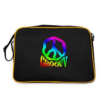Hippie - Sac Retro - noir/or - Dos