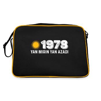 Kurdistan 1978 Yan Mirin Ya Azadi - Sac Retro - noir/or - Dos