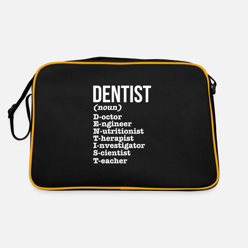 Dentist Dentist Dentist Teeth Gift Retro Bag